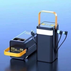 120W Power Bank – 50000mAh Portable Charger with Built-in Cables, Multiple Ports & LED Light for Travel and Outdoor Use